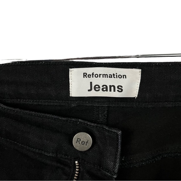 REFORMATION High Waist Straight Ankle Crop Jeans - Picture 11 of 12